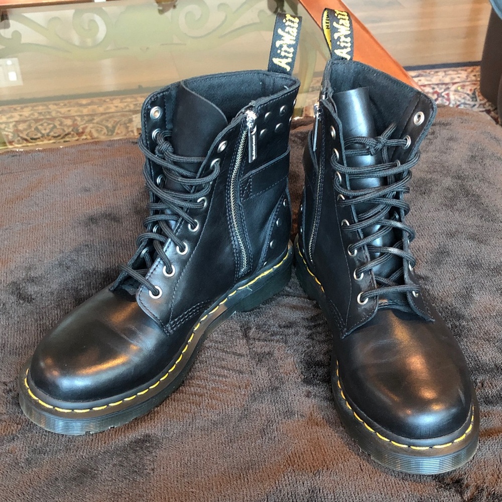 Dr. Martens 1460 Pascal Hardware Nappa Leather Lace Up Boots
